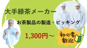 島田市向谷 　お茶製品の製造/ピッキング　No.116